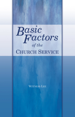 Basic Factors of the Church Service