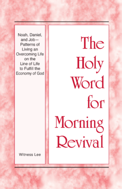 HWMR Noah, Daniel, and Job—Patterns of Living an Overcoming Life on the Line of Life to Fulfill the Economy of God